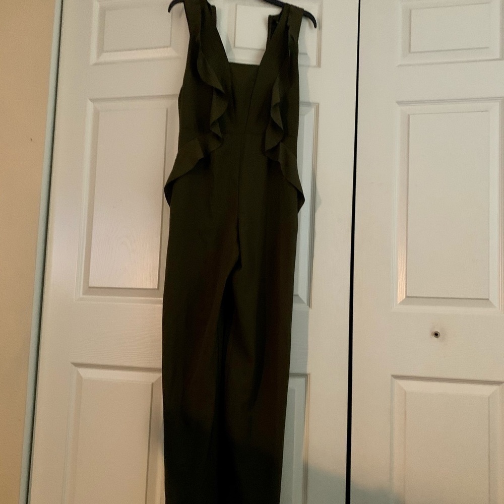Romeo & Juliet couture olive green jumpsuit